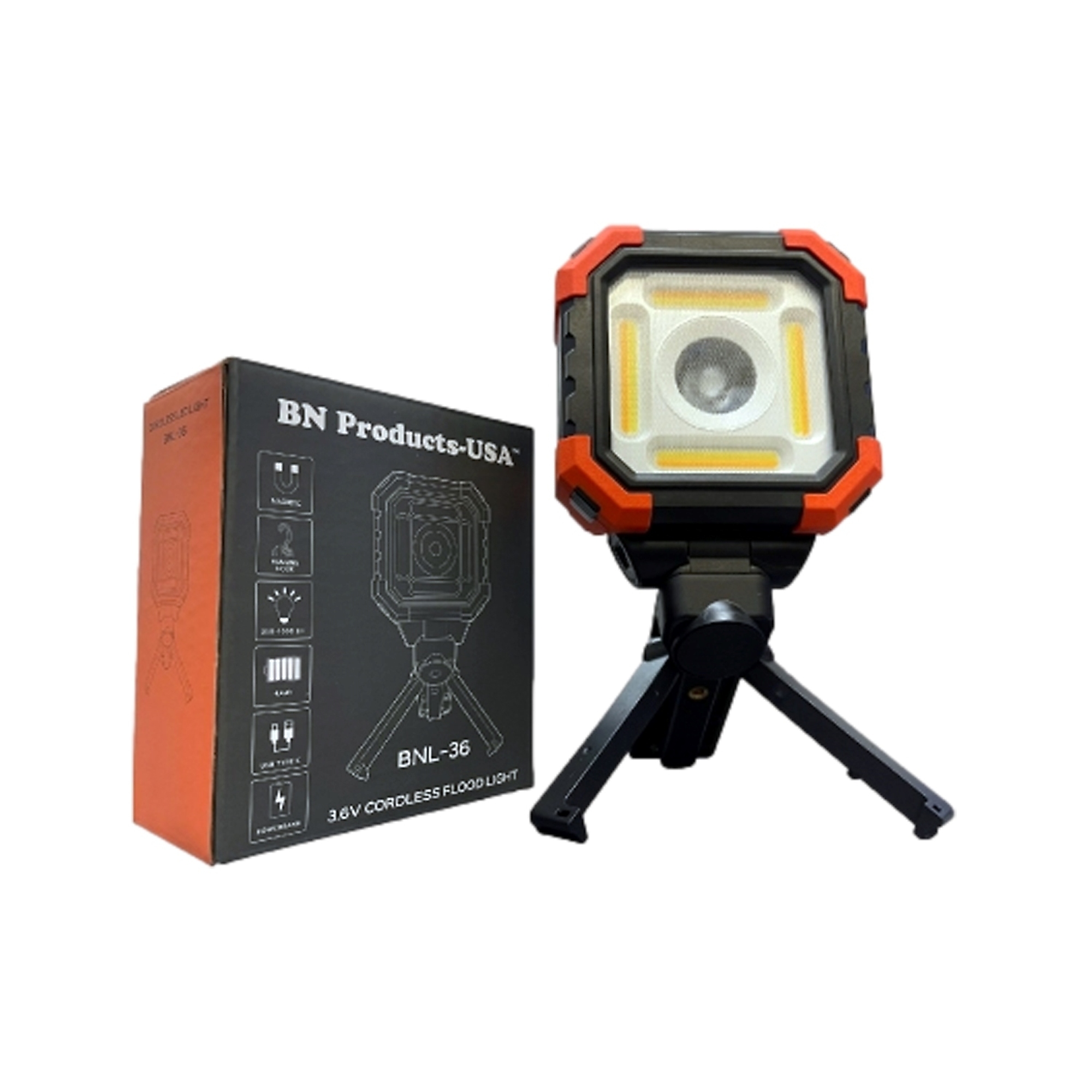 BN Products, 3.6V rechargable LED light, Light Output 1000 lumen, Light Bulb Type LED, Watts 16 Model# BNL-36